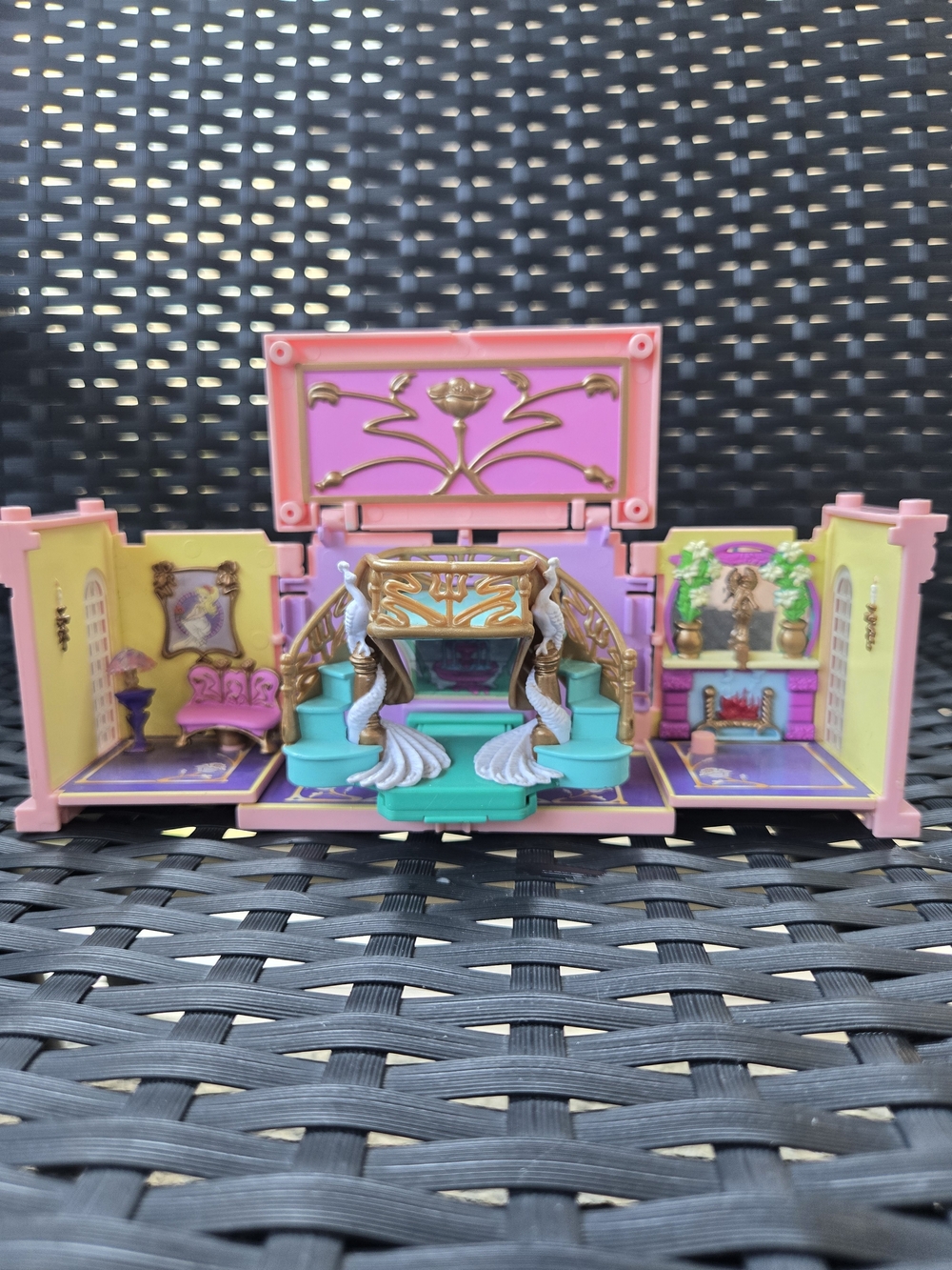 🏰 1999 Bluebird Polly Pocket Dream Builder – Foyer Entrance EUC 🛋